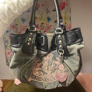 Vintage Juicy Couture grey and Pink bag